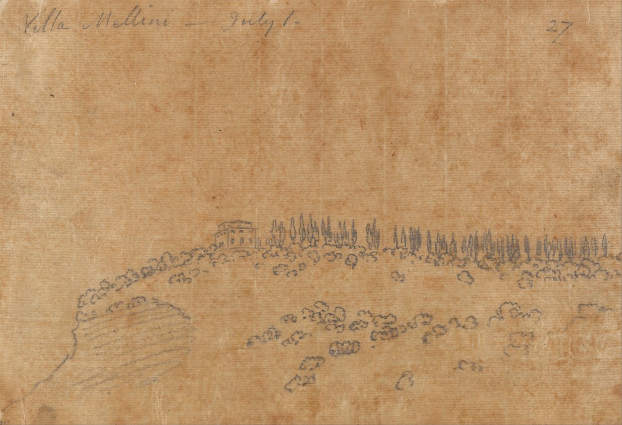 Villa Mellini, 1. Juli von John Robert Cozens