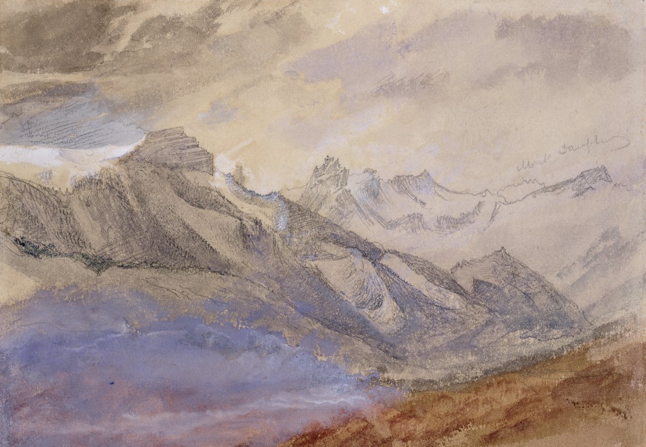Mont Dauphiny, nahe Chartreuse von John Ruskin