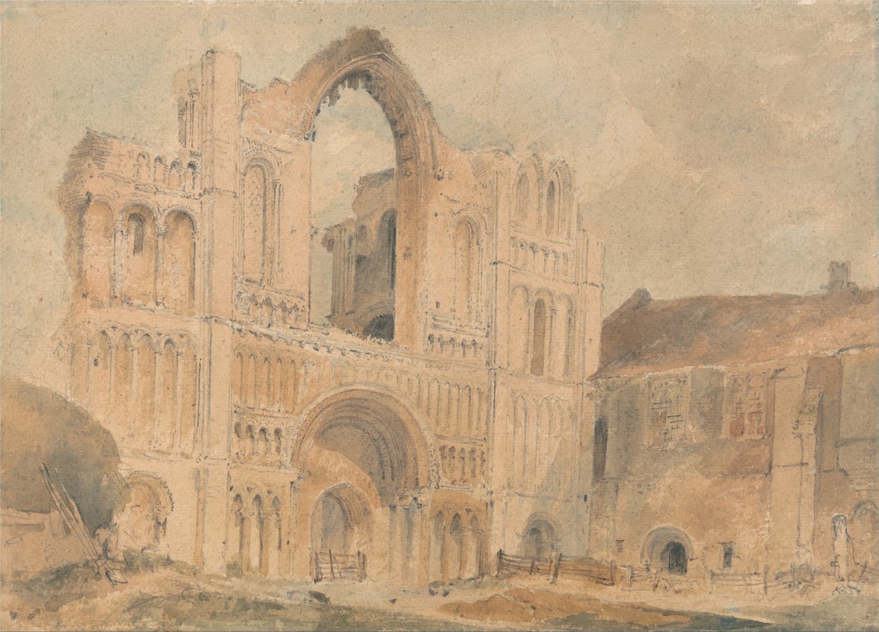 Castle Acre Priory, Norfolk, Westfront von John Sell Cotman