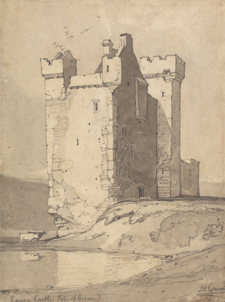 Loch Ranza Castle, Isle of Arran, Schottland von John Sell Cotman