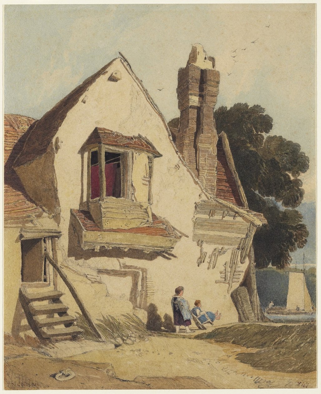 Rustikales Häuschen von John Sell Cotman