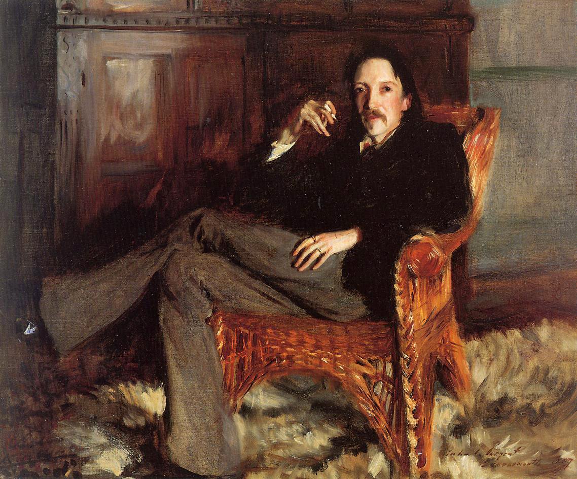 Porträt von Robert Louis Stevenson von John Singer Sargent