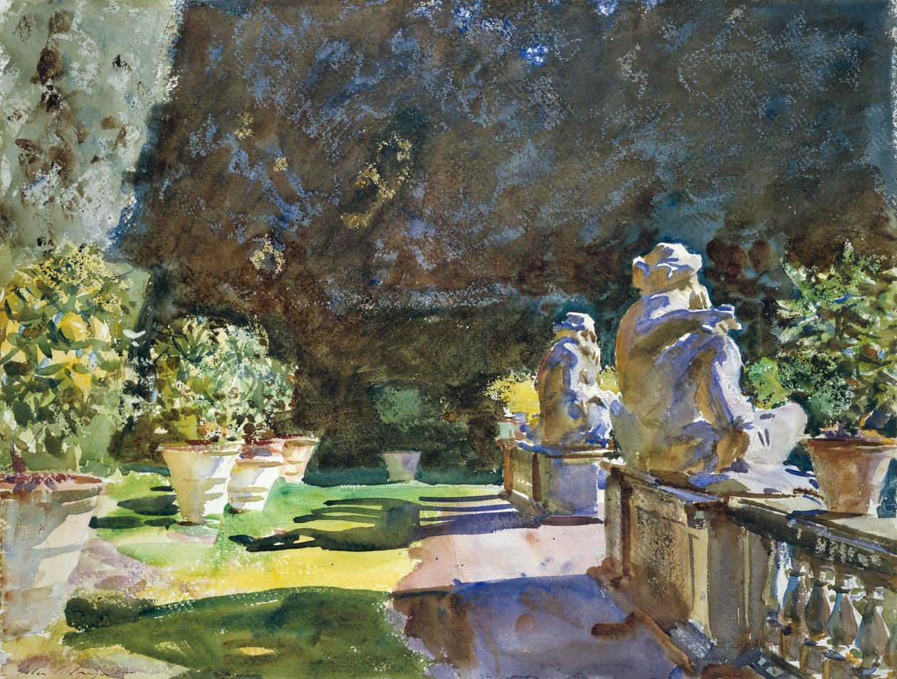 Villa di Marlia, Lucca von John Singer Sargent