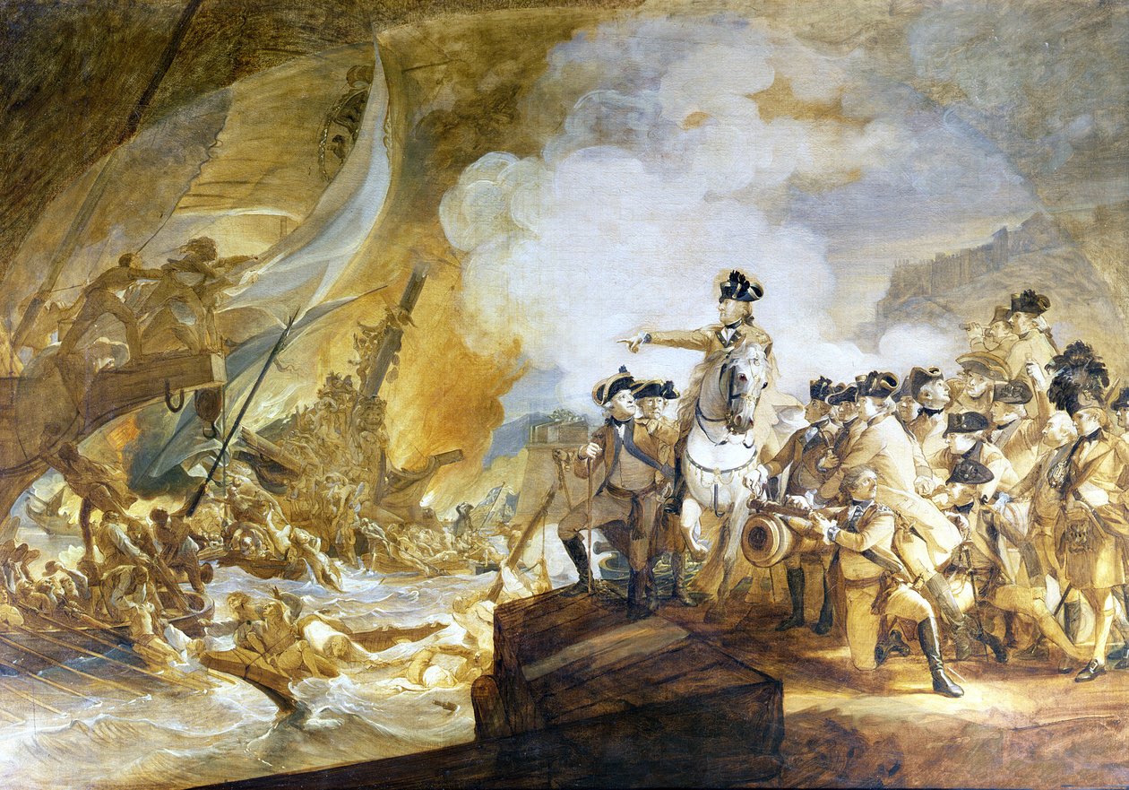 Die Belagerung und Entlastung von Gibraltar, 14. September 1782, ca. 1783 von John Singleton Copley