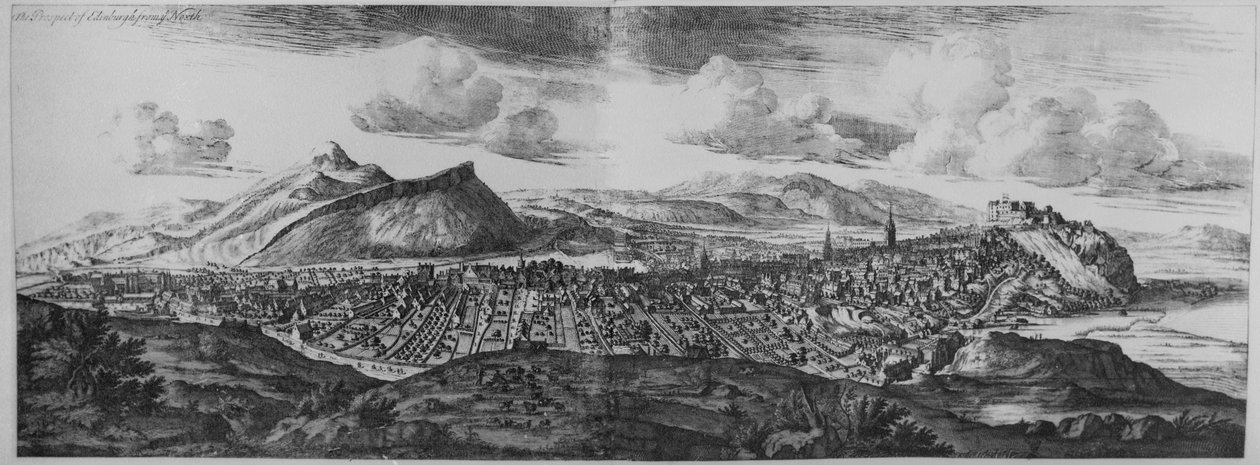 Der Ausblick auf Edinburgh von Norden, aus 