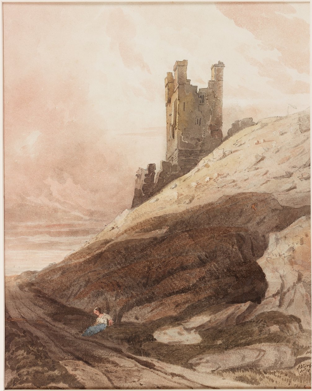 Lilburn Tower, Dunstanburgh Castle von John Varley