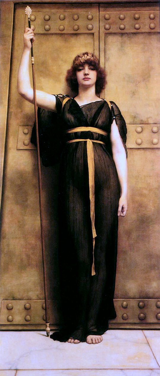 Eine Priesterin von John William Godward