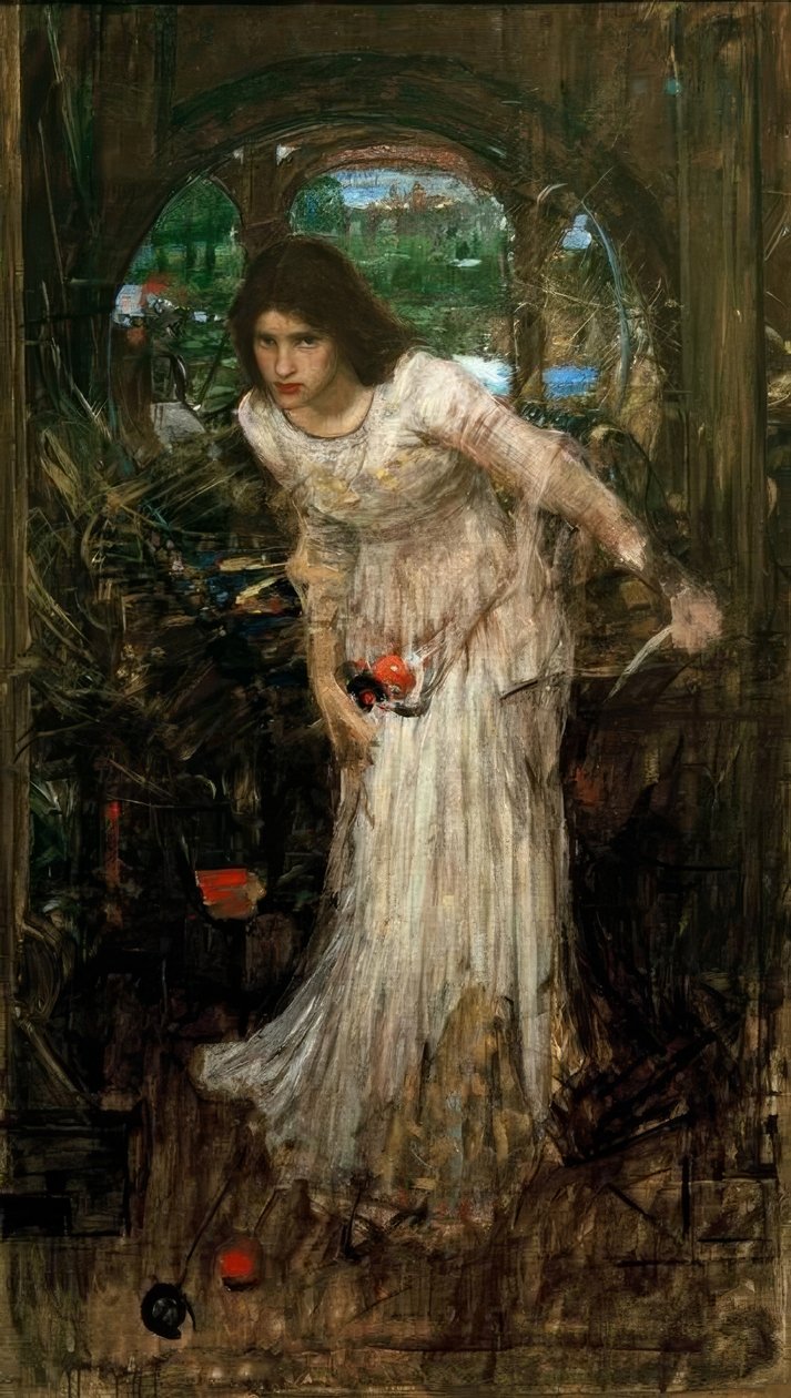 Die Dame von Shalott von John William Waterhouse