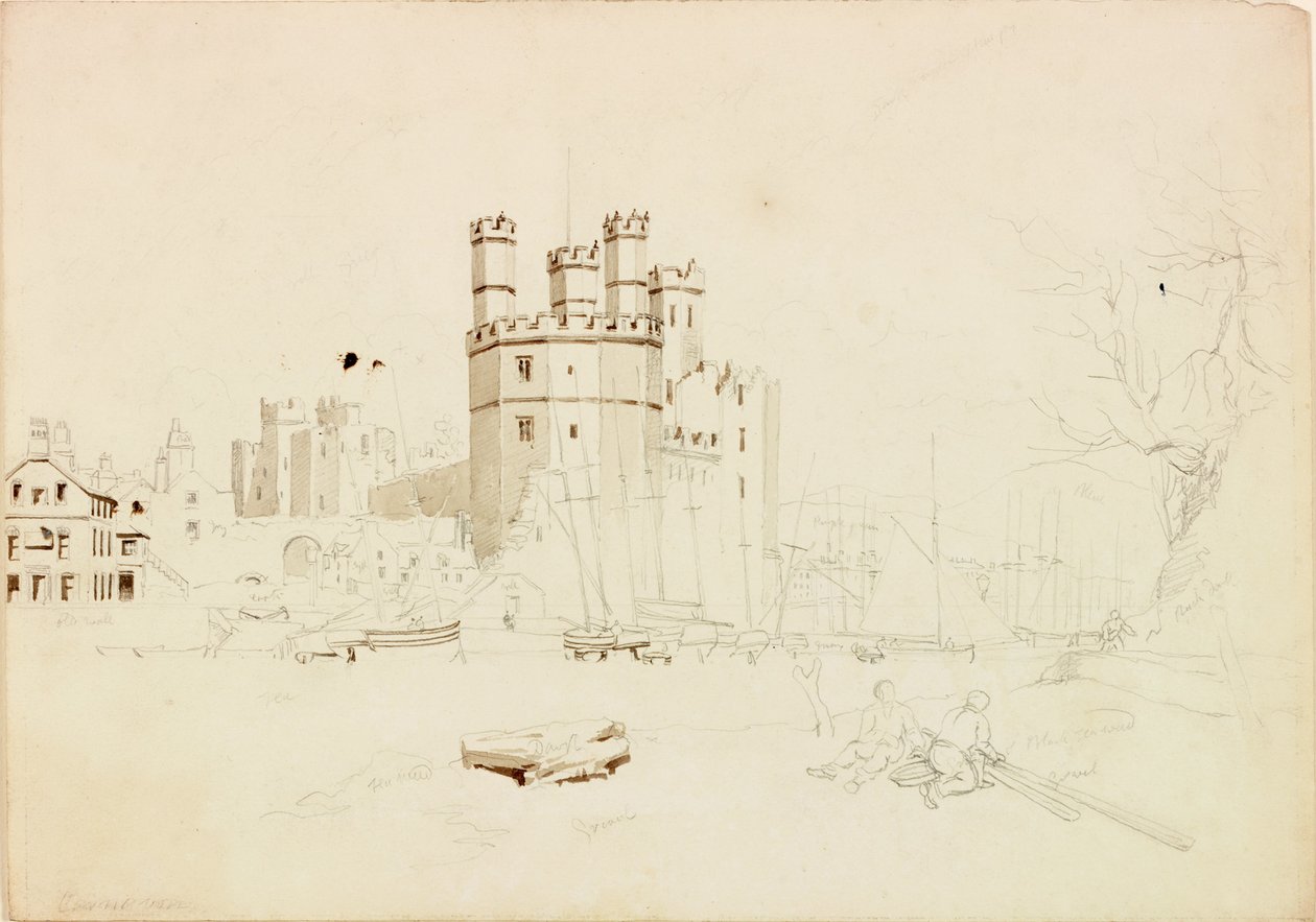 Caernarvon Castle von John Wilson Carmichael