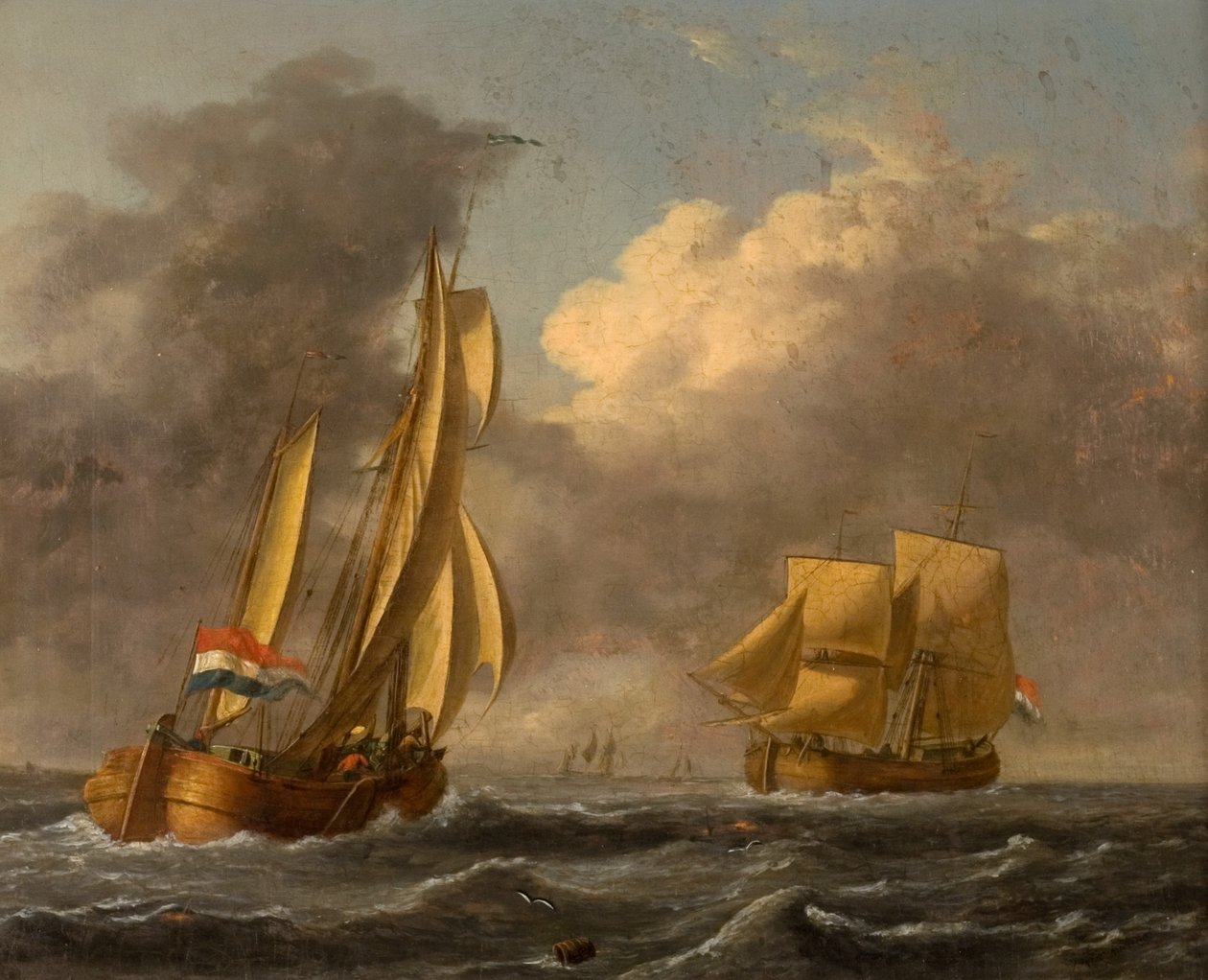 Niederländische Gallioten vor der Küste von John Wilson Carmichael