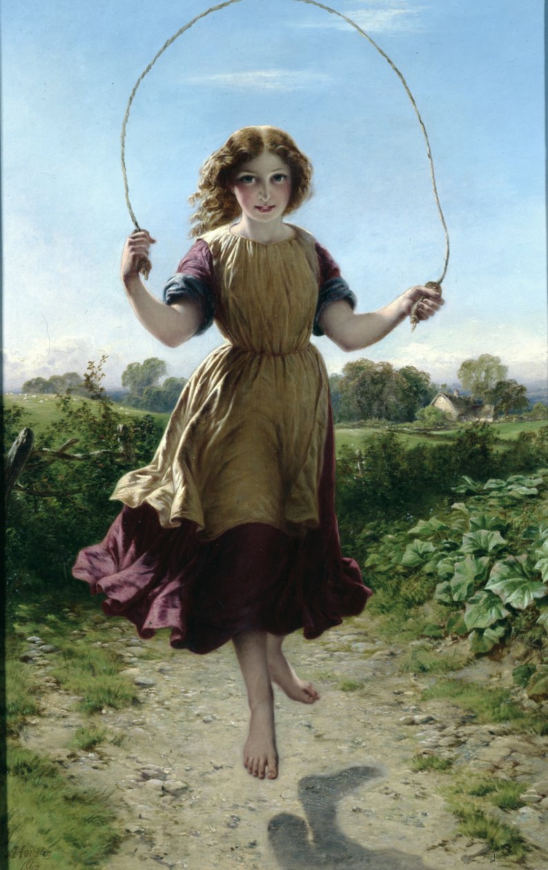 Mädchen beim Seilspringen, 1863 von John Adam P. Houston