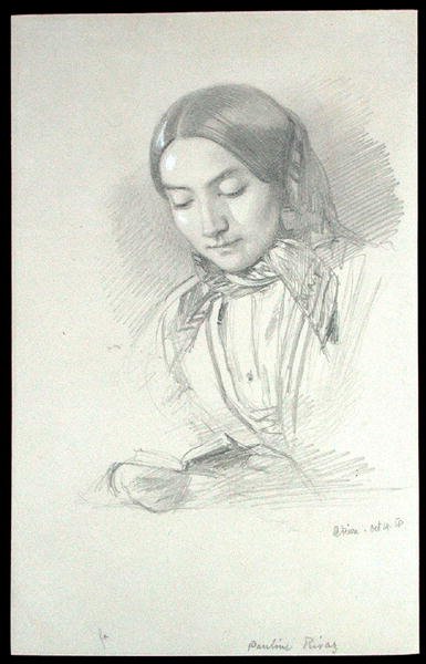 Porträt von Pauline Rivaz von John Brett
