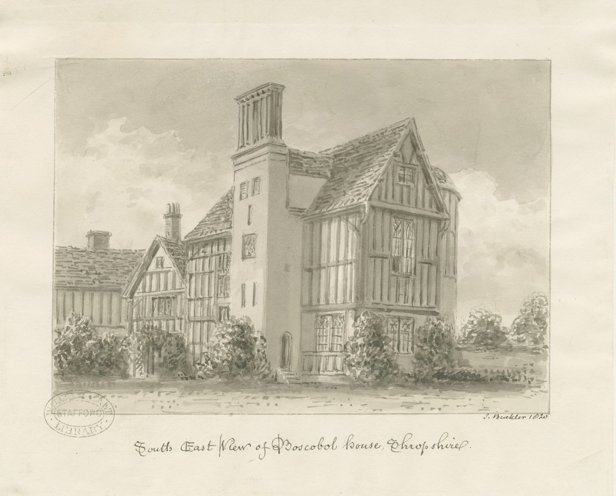 Boscobel House von John Buckler