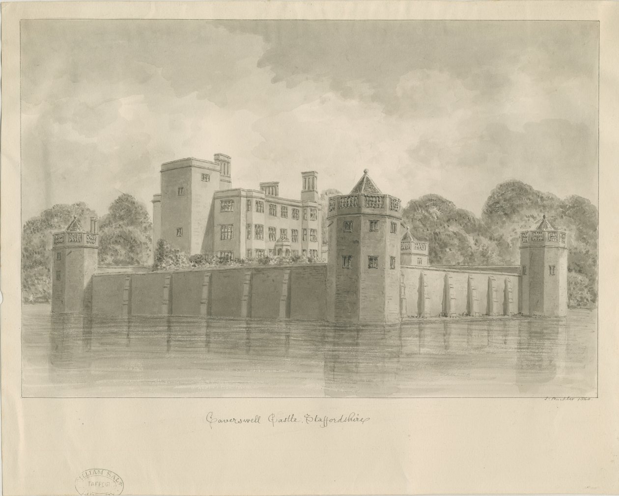 Caverswall Castle von John Buckler