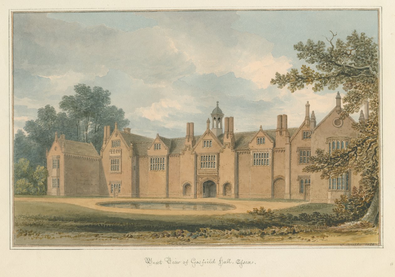 Essex - Gosfield Hall, 1824 von John Buckler