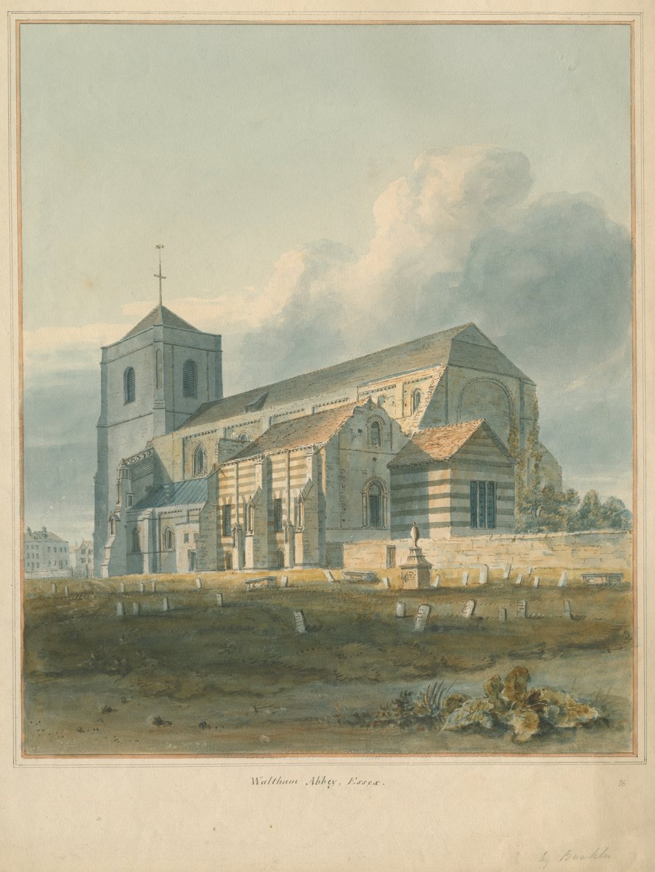 Essex - Waltham Abtei, 1802 von John Buckler