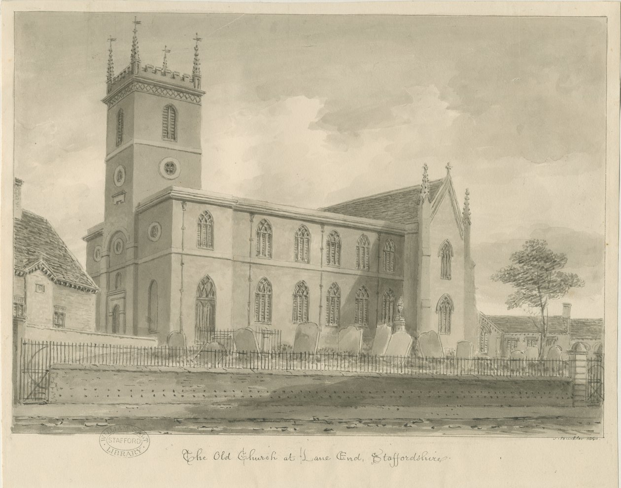 Lane End Kirche von John Buckler