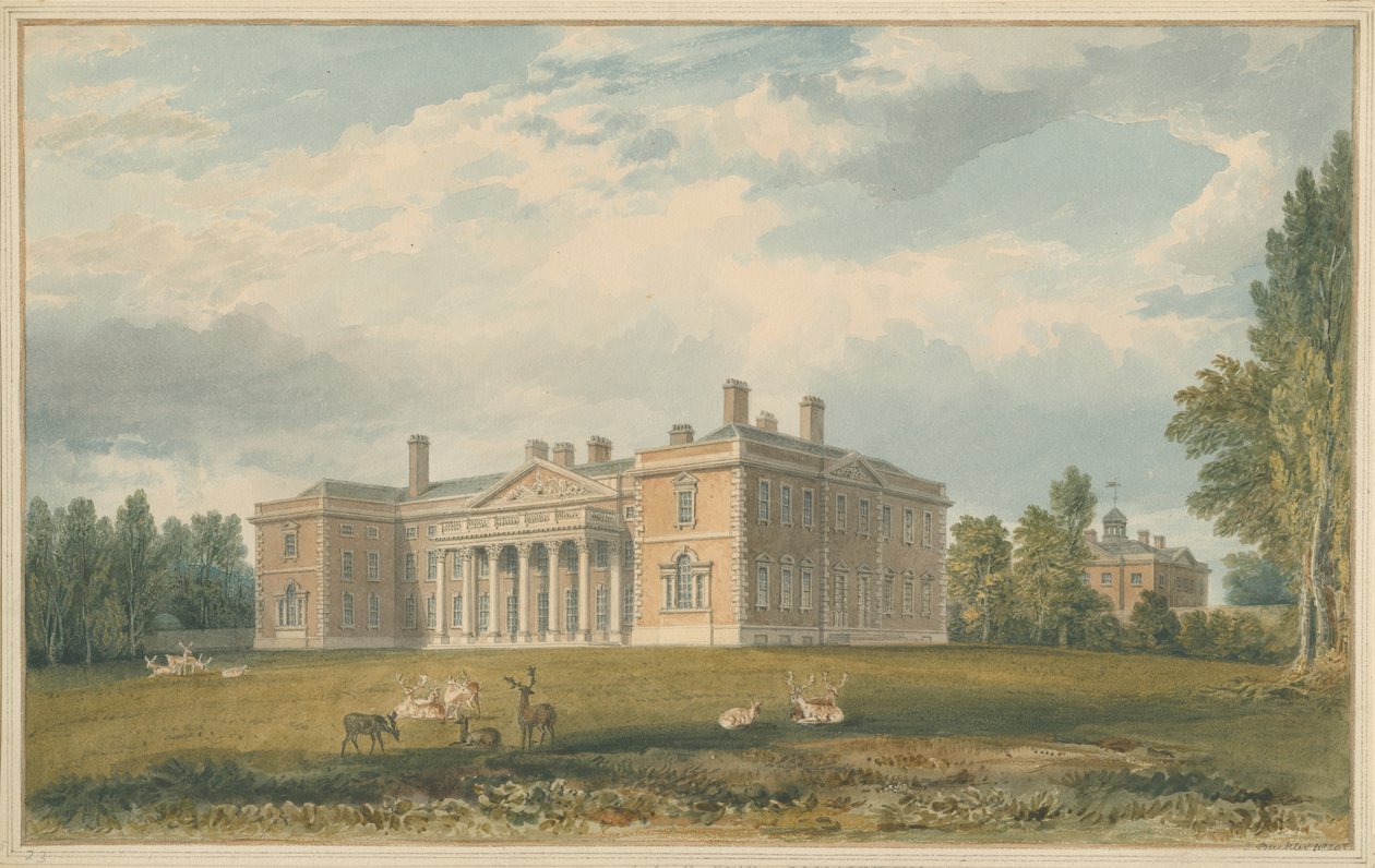 Leicestershire - Gopsall House, 1820 von John Buckler