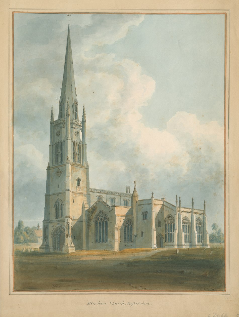 Bloxham Kirche von John Buckler