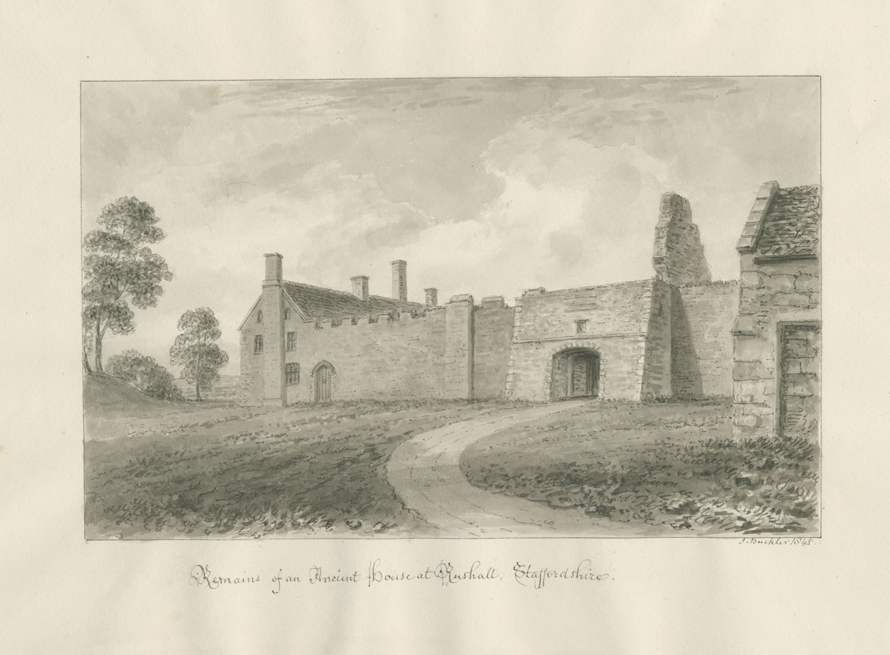 Rushall Hall von John Buckler