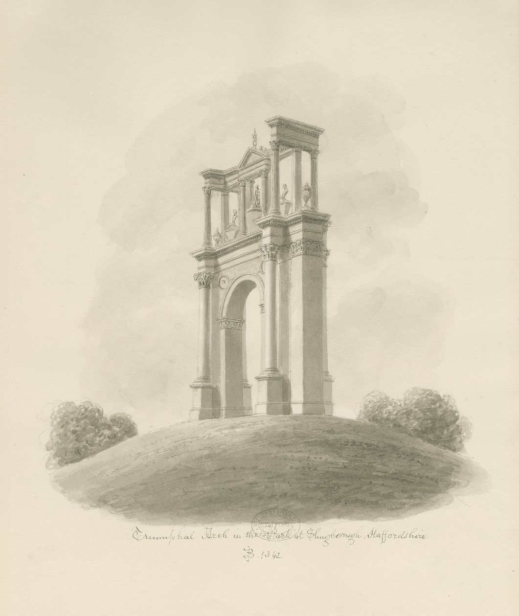 Shugborough - Triumphbogen von John Buckler
