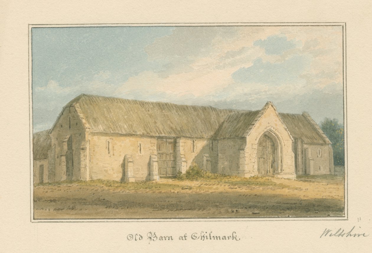 Wiltshire - Chilmark - Alte Scheune, 1817 von John Buckler
