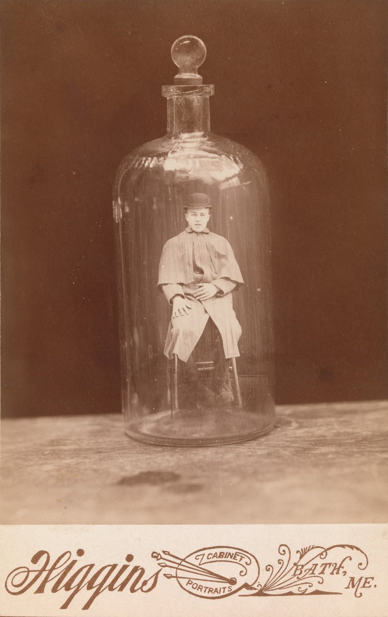 Mann in Flasche, ca. 1888 von John C. Higgins