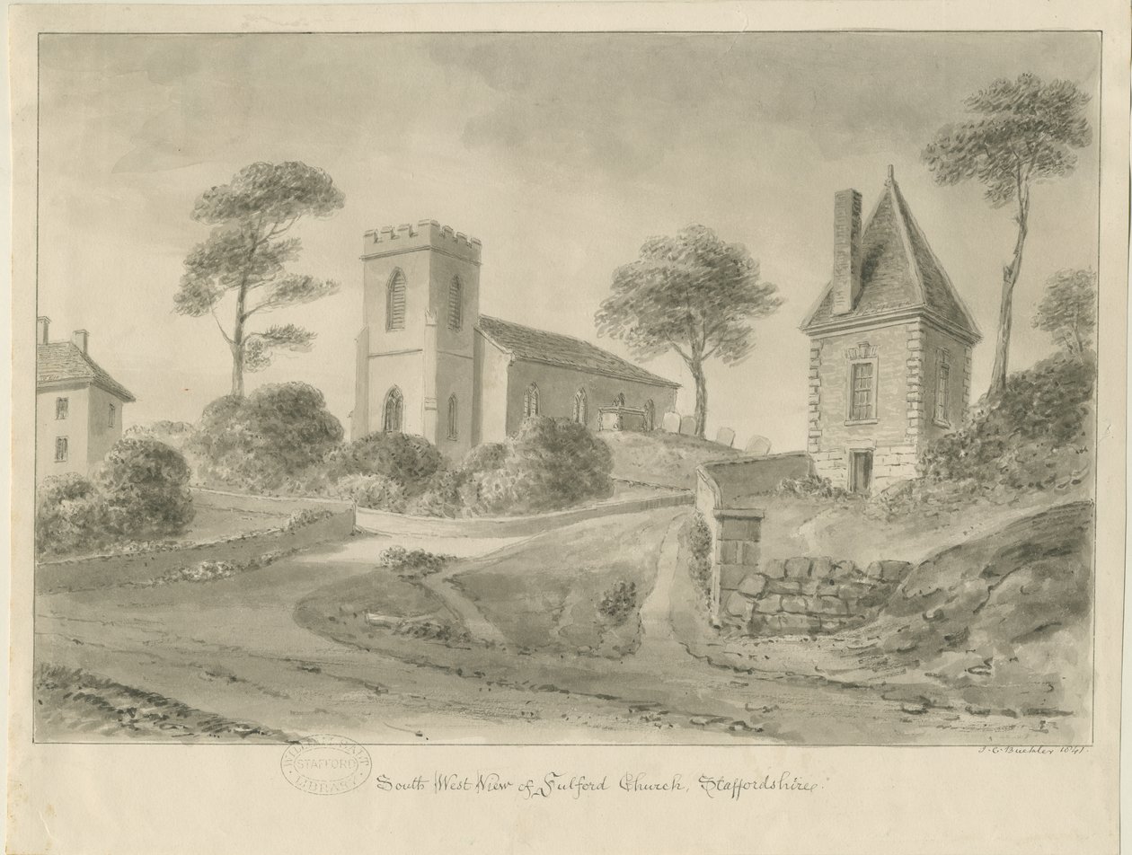 Fulford Kirche von John Chessell Buckler