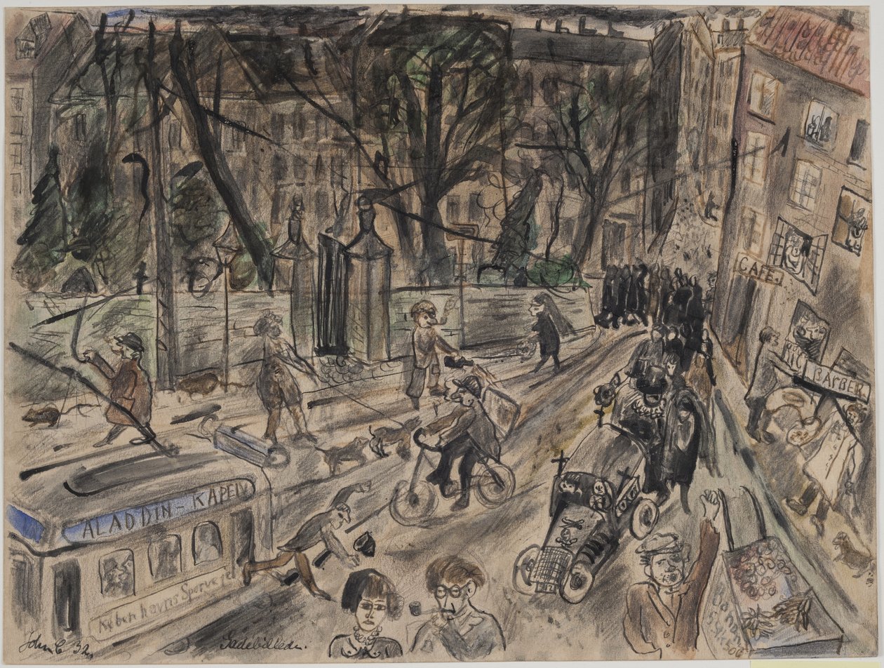 Volksleben auf Kapelvej von John Christensen