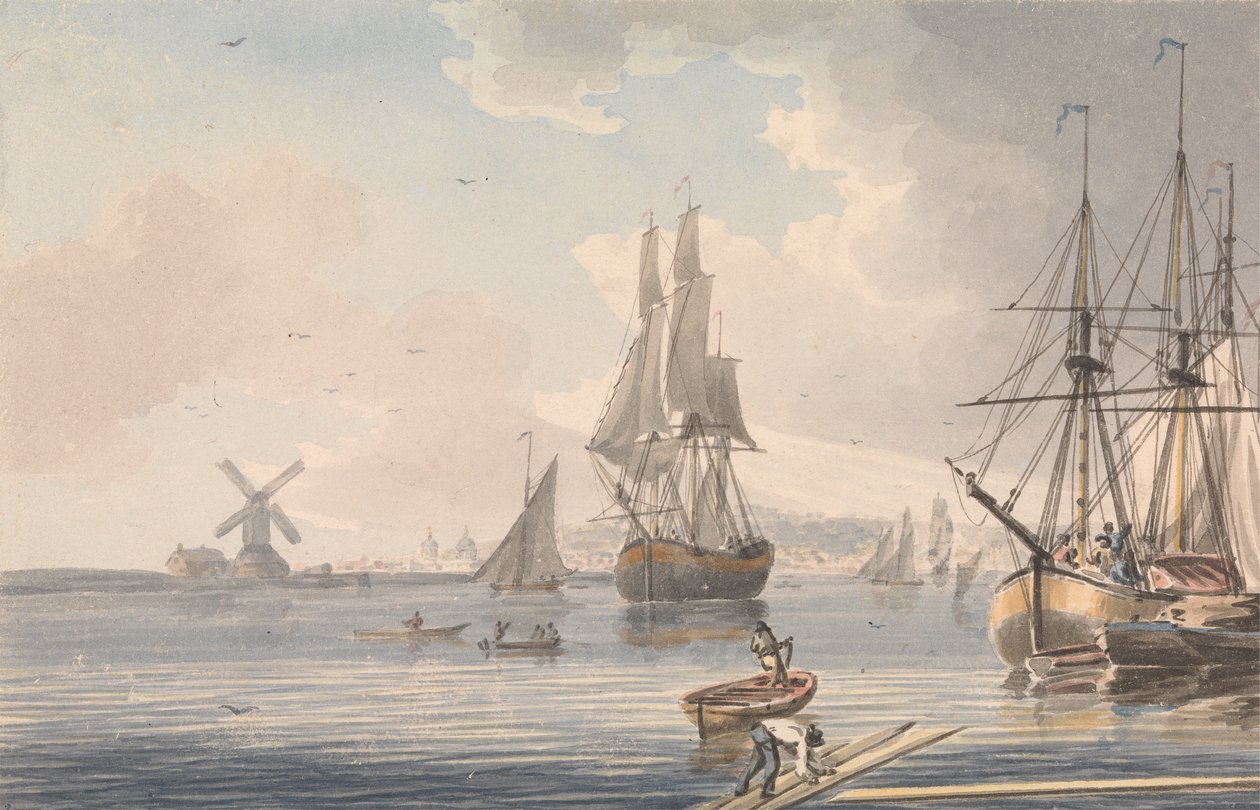 Deptford Dockyard, Kent von John Cleveley the Younger