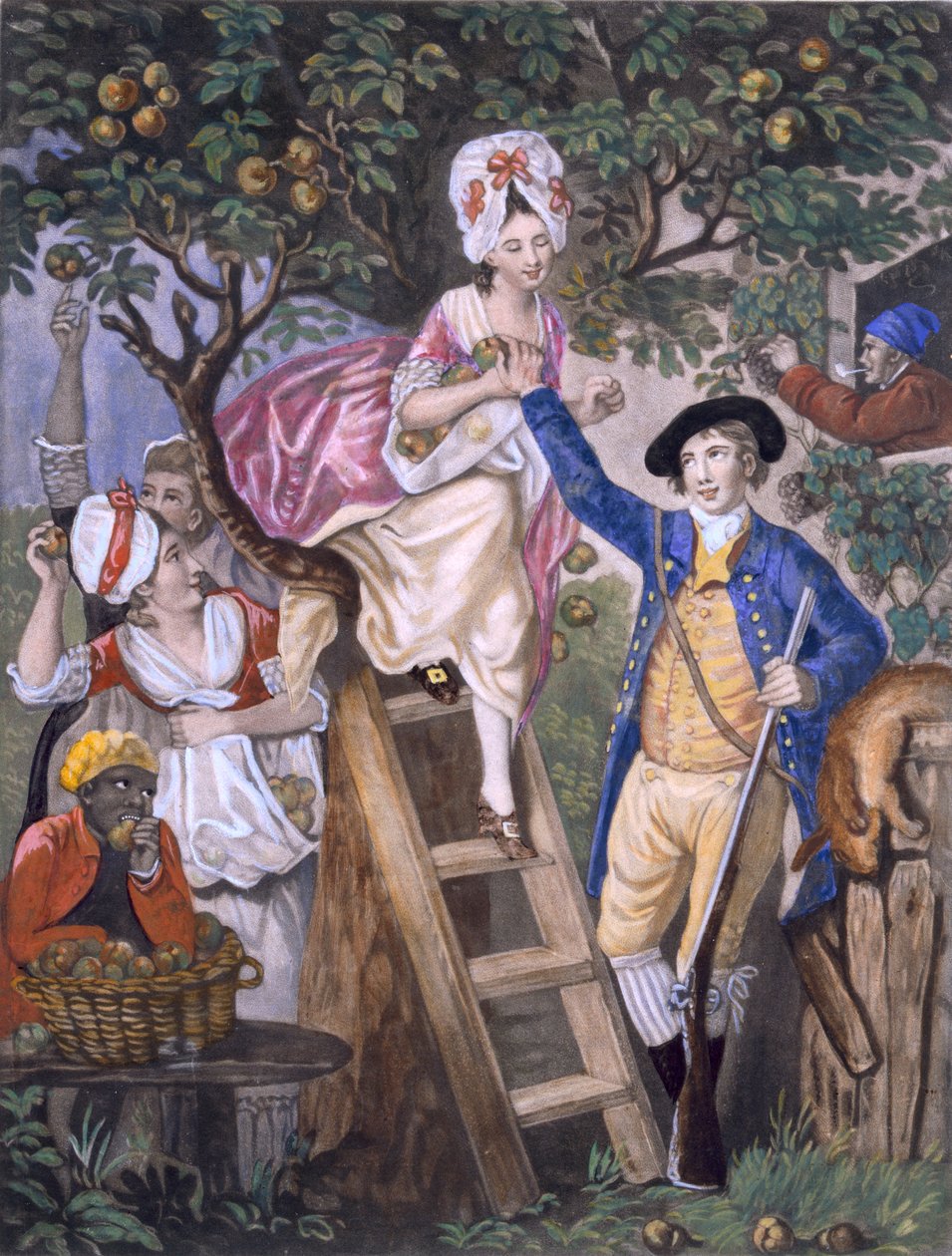 Herbst, schwarzer Diener von John Collet