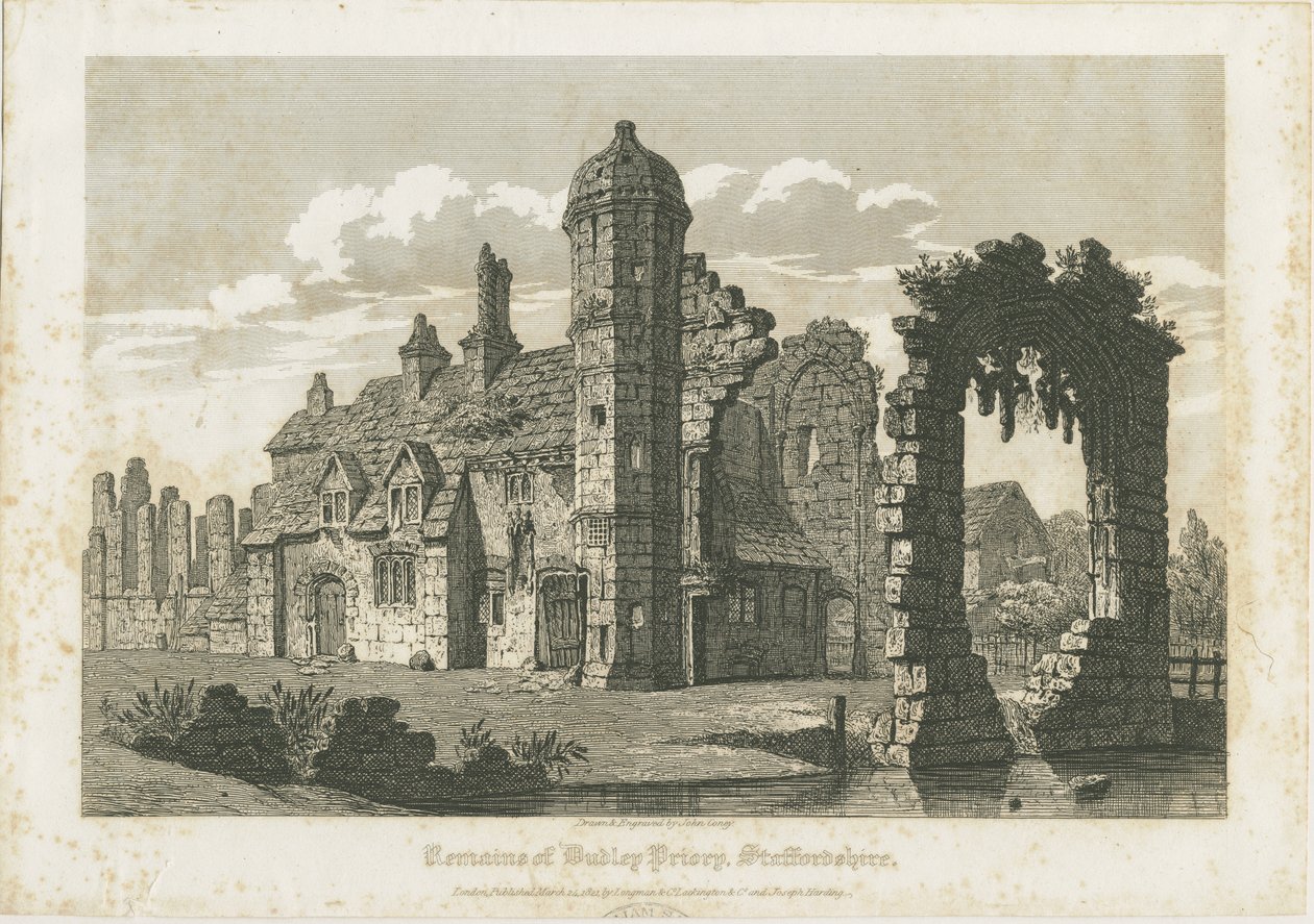 Dudley Priory (Gravur) von John Coney