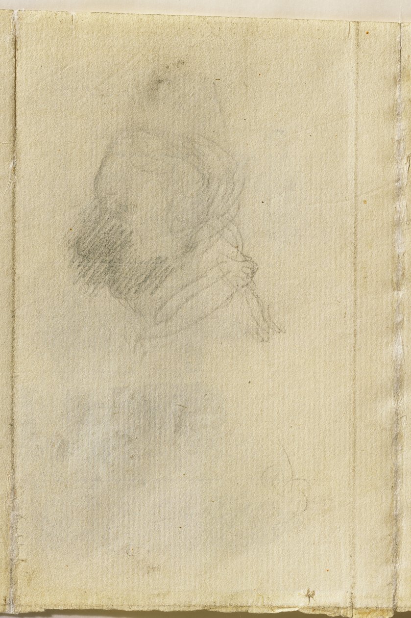 Kopf eines Mannes im Profil von John Constable