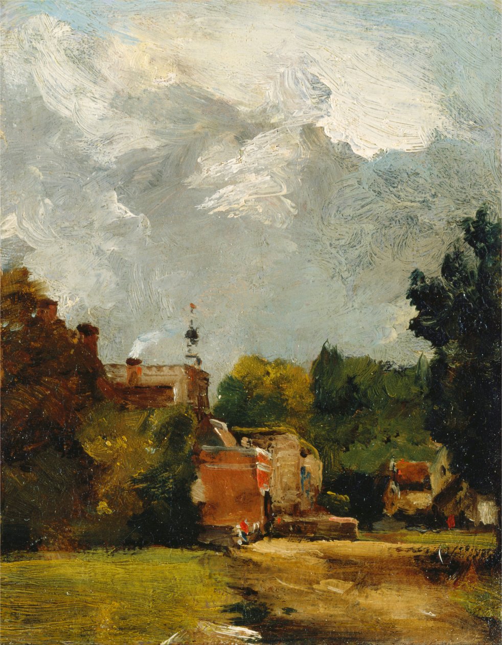 Kirche von East Bergholt von John Constable