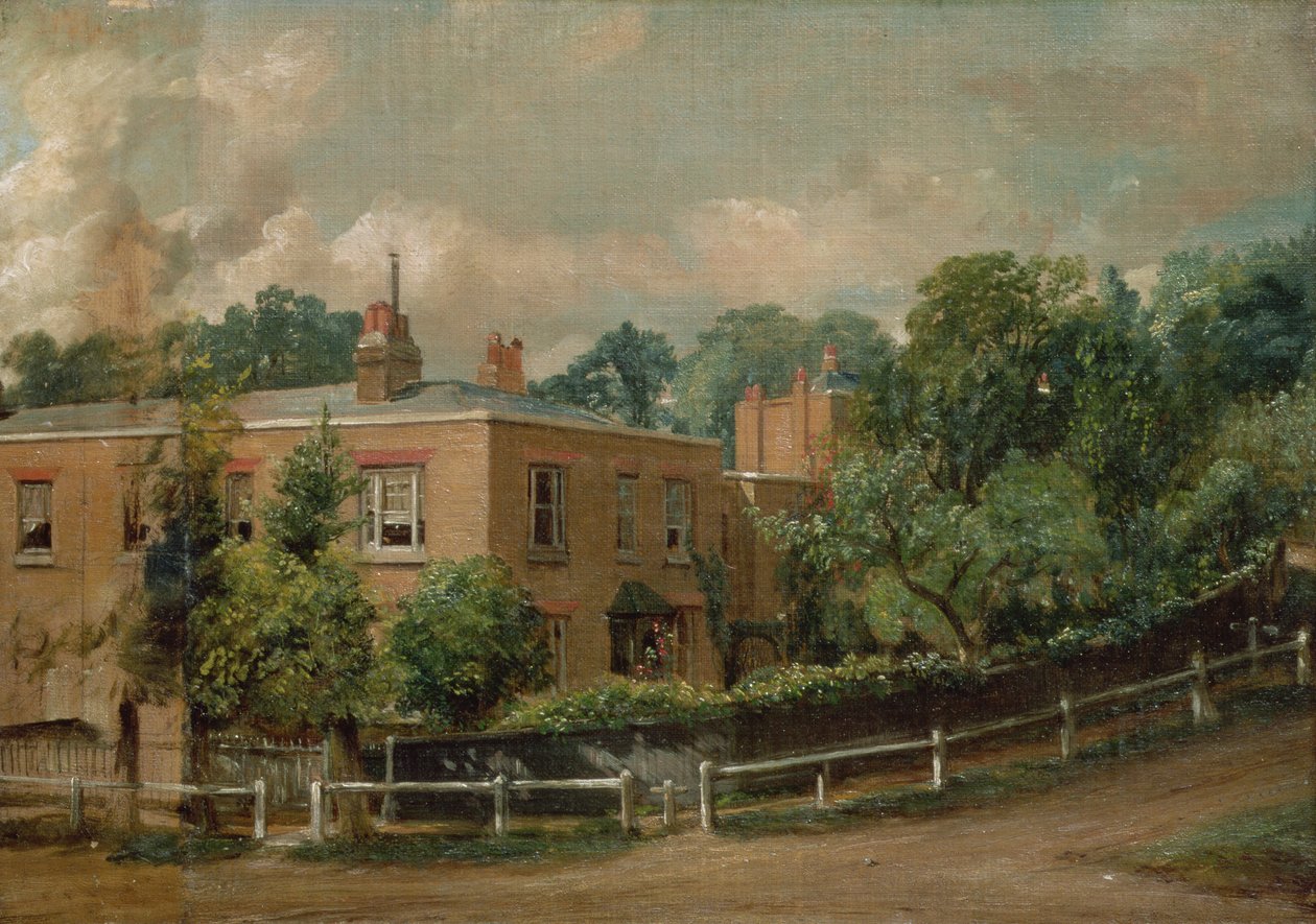 Blick auf die untere Terrasse, Hampstead von John Constable