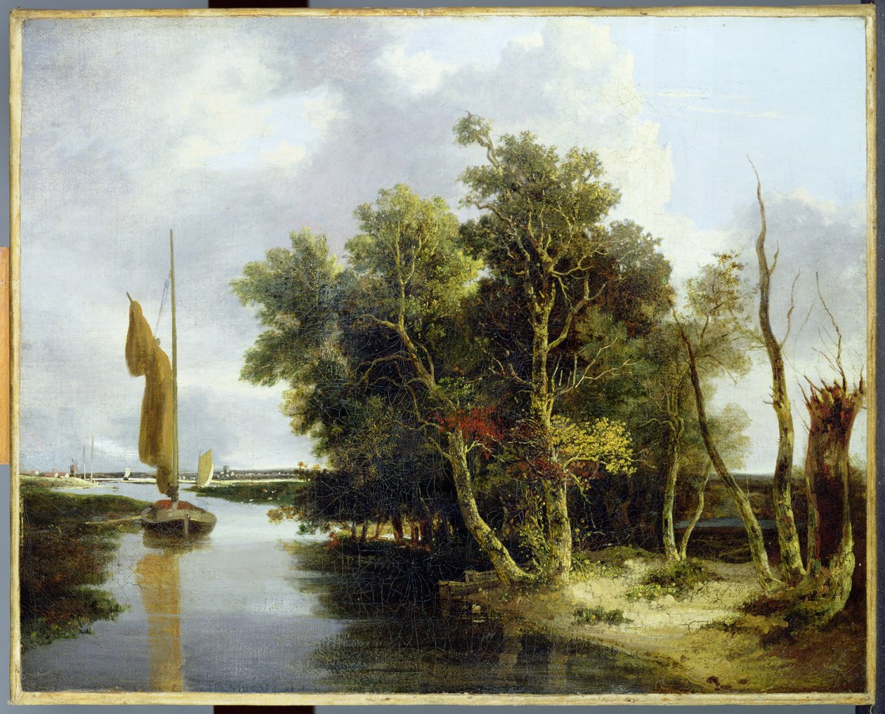 Wherries auf der Yare von John Crome