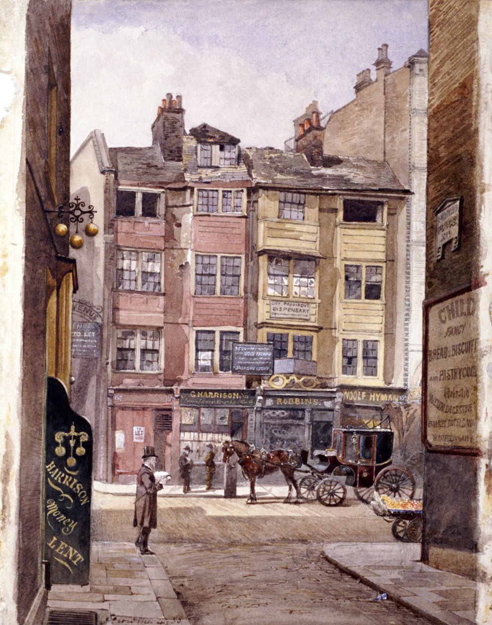 Aldersgate Street, London, 1886 von John Crowther