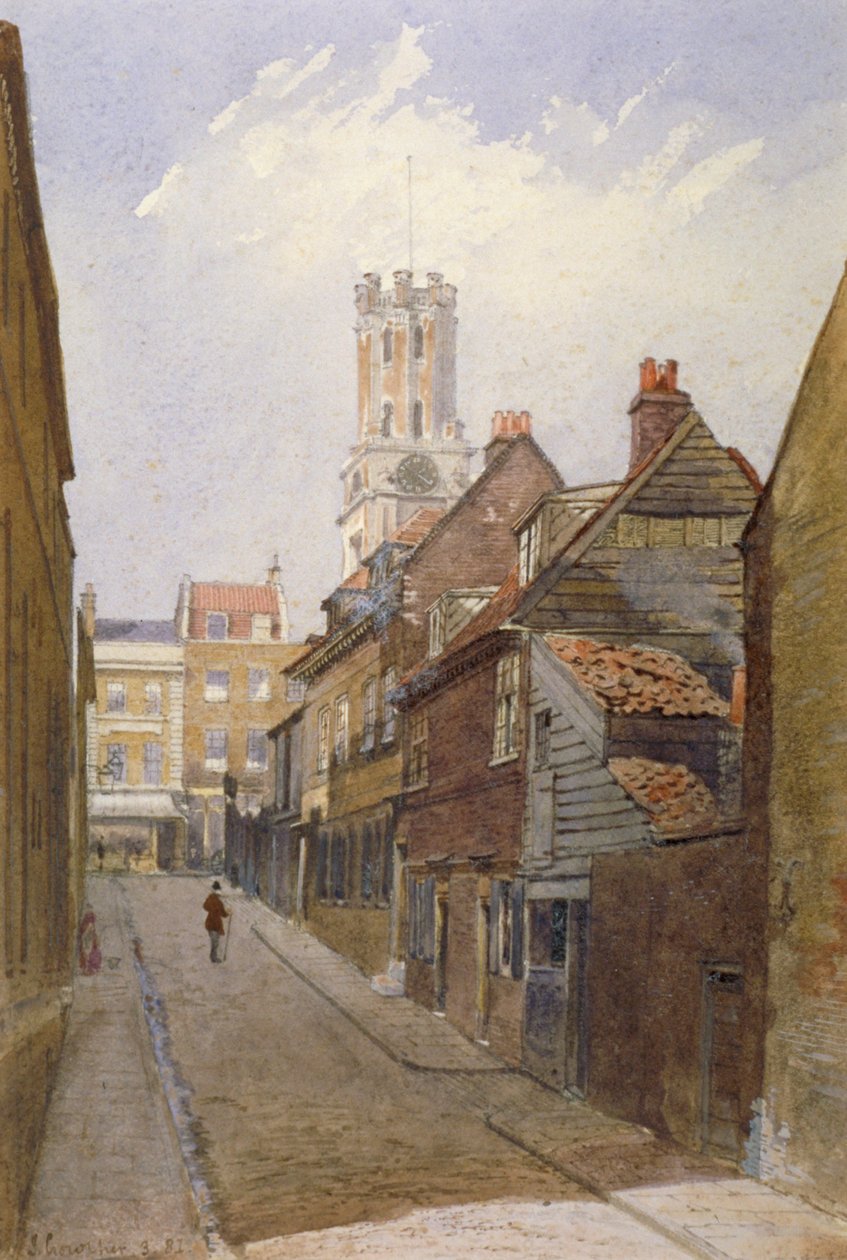 Chigwell Hill, Stepney, London, 1881 von John Crowther