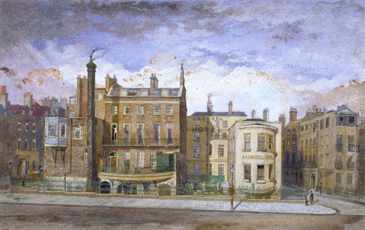 Victoria Embankment, Westminster, London, 1881 von John Crowther