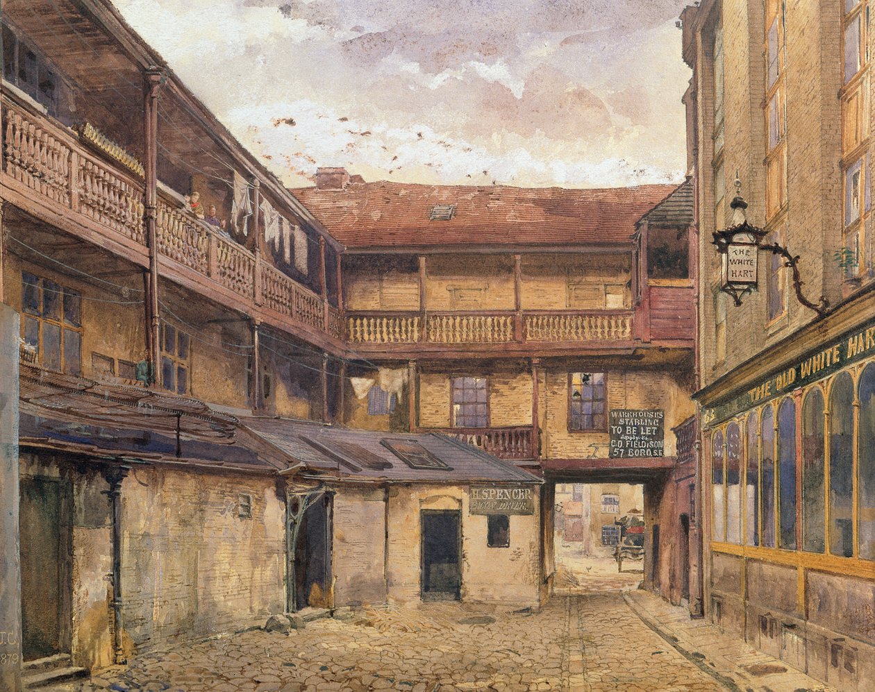 White Hart Inn, Southwark, 1879 von John Crowther