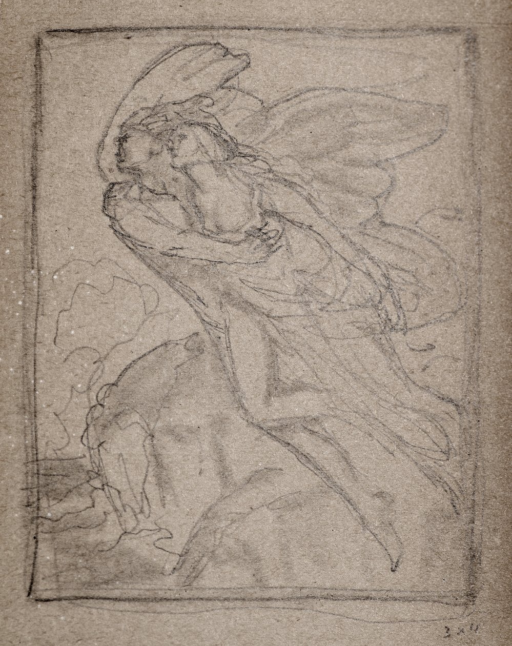 Ohne Titel [Zwei Engel] von John Duncan