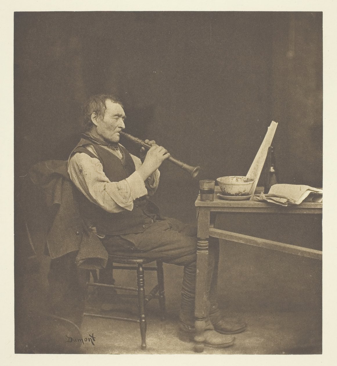 Klarinettenspieler, ca. 1897 von John E. Dumont
