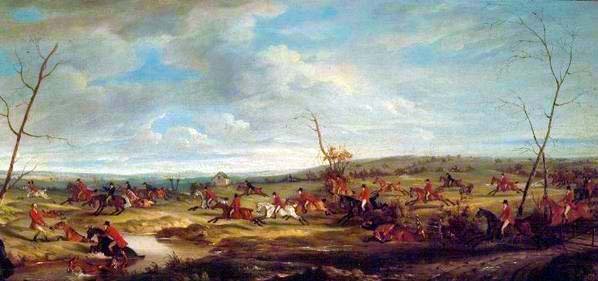 Jagdausflug bei Melton Mowbray, 1824 von John E. Ferneley