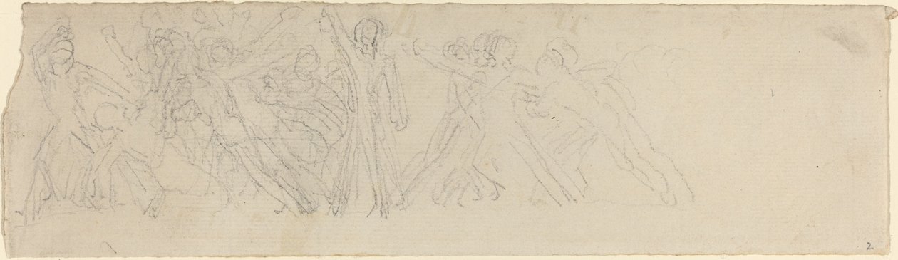 Antike Schlachtszene (?) von John Flaxman
