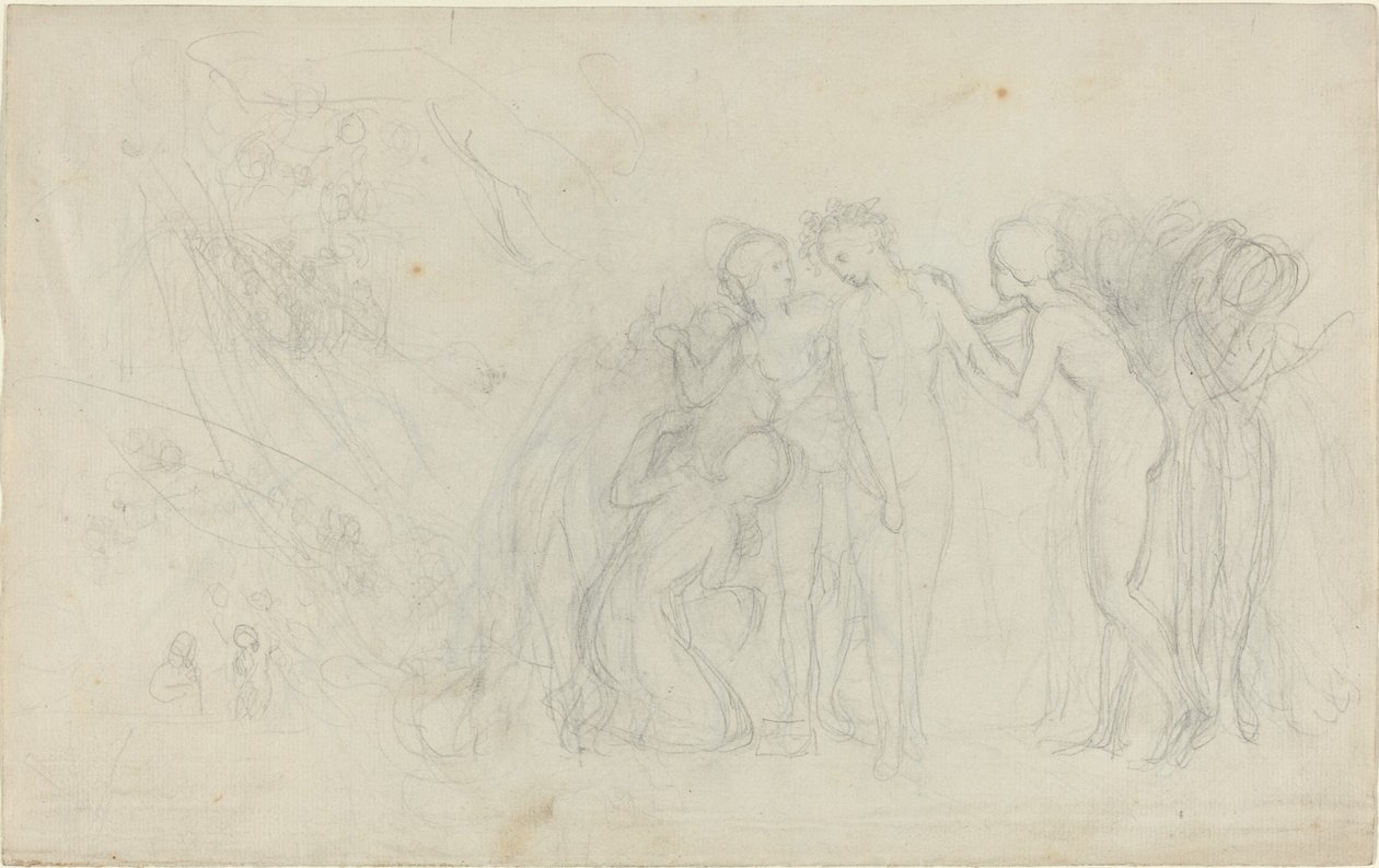 Gruppe weiblicher Figuren von John Flaxman
