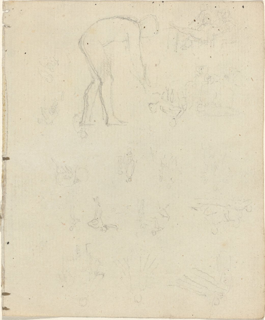 Blatt mit Studien von John Flaxman