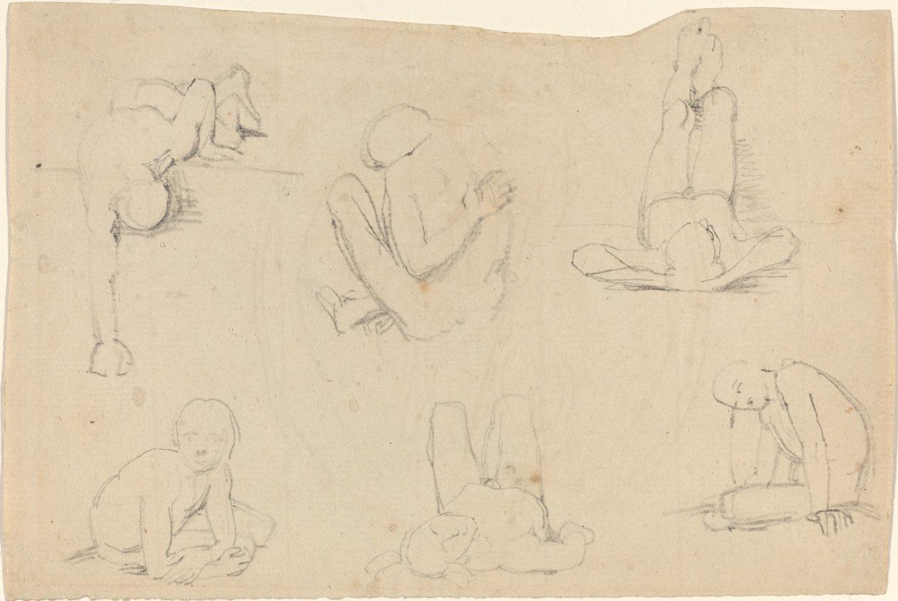 Studien einer männlichen Figur von John Flaxman