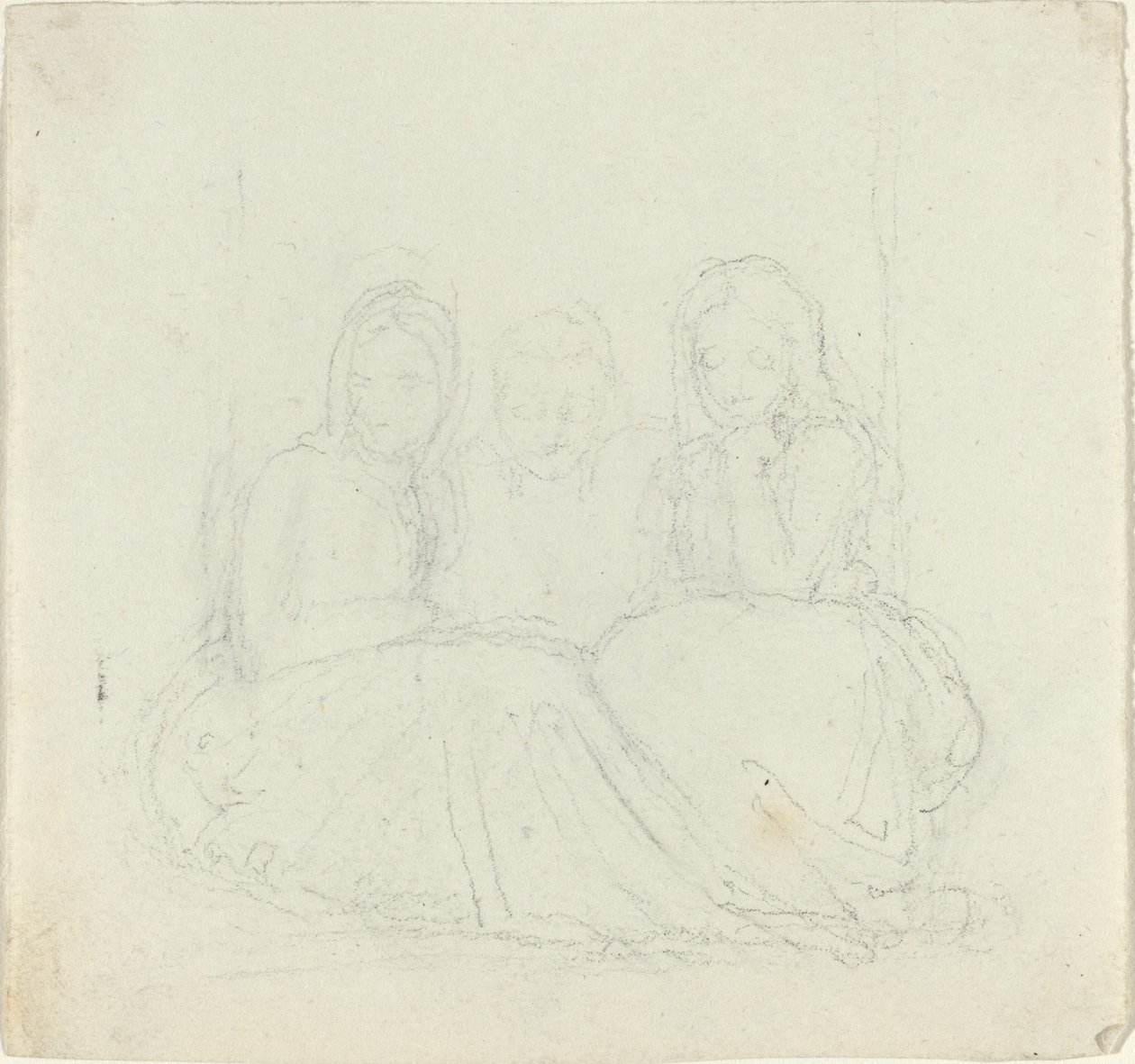 Drei sitzende weibliche Figuren von John Flaxman