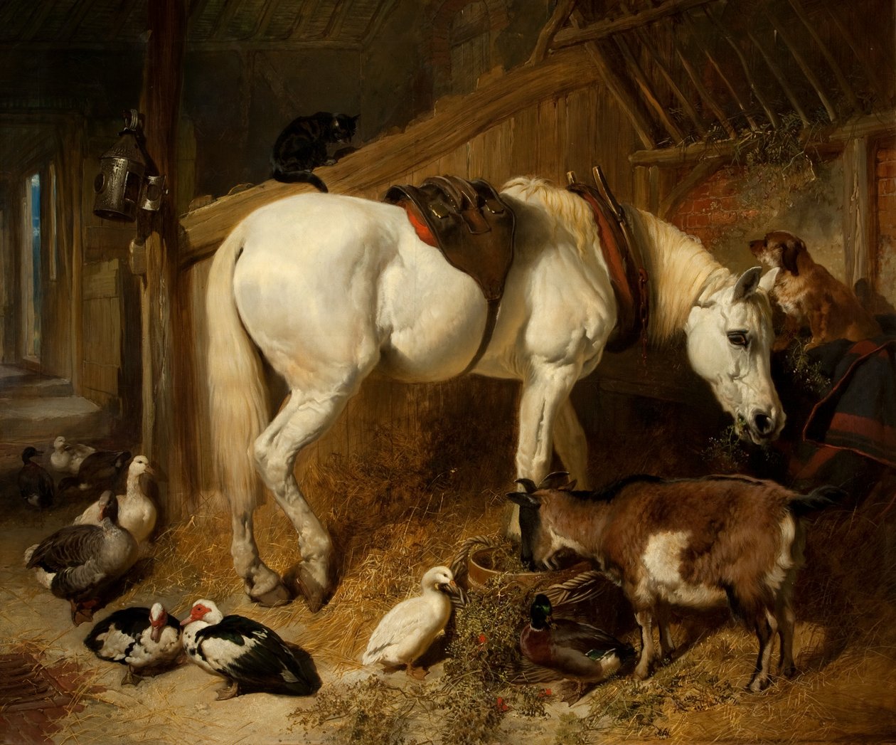 Das Mittagsmahl, 1850 von John Frederick Herring Senior