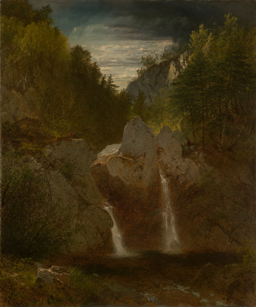 Felsenbecken, Bash-Bish-Fälle von John Frederick Kensett